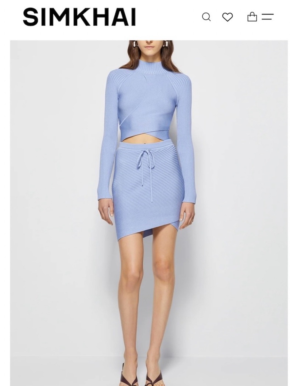 Jonathan SIMKHAI Sydney wrap skirt NWT